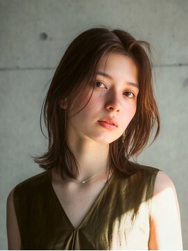 アンドレイ 表参道(andrey) クラゲヘアー/小顔に見せるヘア/ココアベージュ/表参道