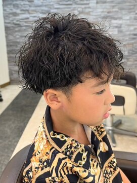 宇都宮メンズパーマ波巻きスパイラルパーマ波巻きパーマツイスパ