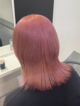 アグ ヘアー ドルチェ 静岡青葉通り店(Agu hair dolce) 髪質改善美髪ストレート ピンクベージュ