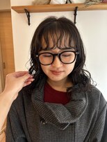 ガーランド (Garland)&nbsp;☆ロングパーマくるくるパーマレイヤーカット顔まわりカット