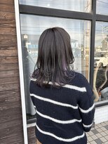 カンナカンナ 三佐店(cannaCANNA)&nbsp;透明感グレージュ×インナーパープルで動きあるスタイルに