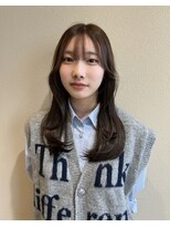 マキュムドオリ 並木通り(MAQUM)&nbsp;ブリーチなしWカラー×オリーブベージュ