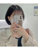 ナループロア ルームー(Nalu pu loa ROOMOO)&nbsp;韓国っぽいレイヤードボブ☆韓国ボブ/タンバルモリ