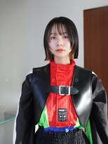 キーダ(KEEDA)&nbsp;ショートボブ/インナーカラーオレンジ/アクセントカラー