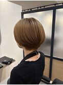 襟足美人×丸みショート