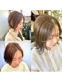 リル(LiL)の写真/白髪活かしメッシュで魅せる、洗練された明るめカラー♪あなただけの魅力を引き出します◎