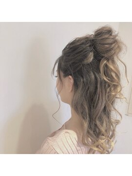 ネオヘアー 曳舟店(NEO Hair) ハーフアップおだんご/曳舟ヘアセット髪質改善オージュア