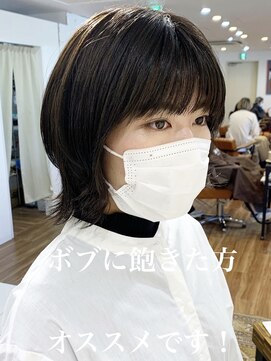 ノラキチジョウジ(NORA KICHIJOJI) #ウルフカット#ボブウルフ#レイヤー#外ハネ#ロブ#くびれミディ