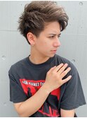 刈り上げ束感アップバング