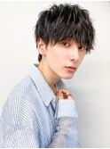 20代30代メンズツイストパーマ束感トラッドおしゃれ感ショート