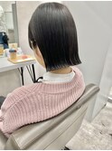○パツっとタイトな外ハネボブスタイル20代30代40代