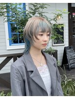 アズグロウヘアー(AS GROW HAIR) デザインカラー × ウルフカット