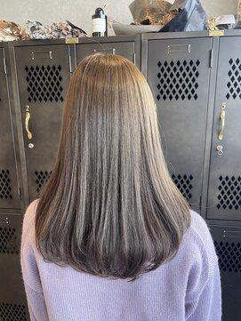 アチーブリス(achieve Liss) オリーブベージュ大人可愛い透明感立体感×エアストレート