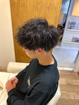 アプシー 南が丘本店(apsee) 刈り上げショート/マッシュパーマ/黒髪