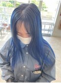 アンブレラカラー風ブルーアッシュカラー！