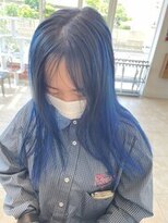 アース 鹿児島天文館店(HAIR&MAKE EARTH)&nbsp;アンブレラカラー風ブルーアッシュカラー！