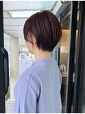 丸みショート　就活カラー　京都美容室　進詩織