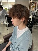 緩め波巻きパーマ