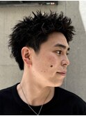 スパイキーショート　メンズパーマ　ピンパーマ