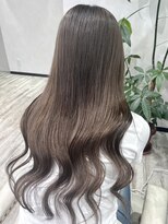 ベルヘアーデザイン 堺東(Belle hair Design)&nbsp;韓国風レイヤーカットアディクシーカラーオリーブグレージュ堺東