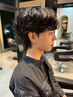 メンズカット+曲がる縮毛矯正 22000円(メンズカット/メンズパーマ/栄)