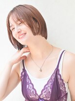 アイニティ(Inity)&nbsp;[Inity]オレンジベージュ×ミニボブ[心斎橋/髪質改善/縮毛矯正]