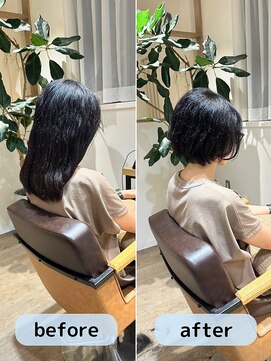 カミーノ 新越谷店(Camino) 癖を活かしたショートボブ