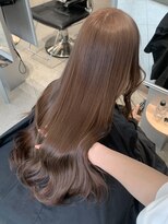 ペレ アネックス 大阪梅田茶屋町店(PELE ANNEX)&nbsp;くびれヘア/アプリコットオレンジ/ハイライトカラー/梅田