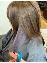 オリビアヘアー(OLIVIA HAIR) インナーラベンダー×アッシュグレー