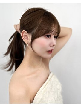 アマトウキョウ アユンチェ(AMA TOKYO×AYUNCHE) 前髪顔まわり韓国ヘアレイヤーカットサイドバンク2wayバンク韓国