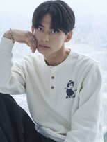 マカロン 南福島店(macaron)&nbsp;MEN’S HAIR/ブルーブラック/フェザーパーマ/福島75