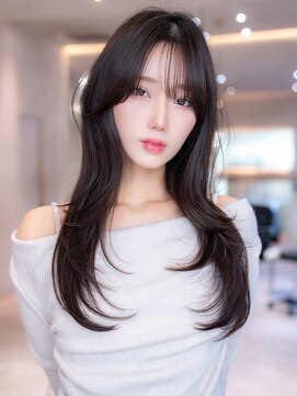 ケアリー プレナ海浜幕張(Carelly) 髪質改善/デザインカラー/レイヤーカット/オリーブベージュ