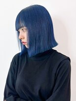 アルバム 新宿(ALBUM SHINJUKU)&nbsp;韓国ヘアボブミディアムダブルカラーブリーチ小顔_ba568671