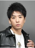ツーブロック刈り上げ大人短髪ツイストパーマ