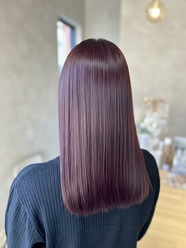 ヌーク(nook.) 着物ヘア/大人ガーリー/ダークアッシュ/似合わせカット/佐賀