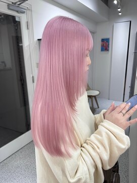 ペレ 原宿(PELE) 着物ヘア/ダークアッシュ/ミディアムレイヤーカット/原宿