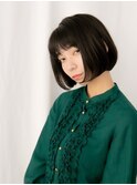 肩上ボブ大人可愛いボブひし形ボブアッシュベージュ