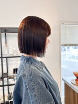 クララジャパン ナベシマ(CLALA JAPAN Nabeshima)&nbsp;ボブ　ミルクティーベージュ　艶髪　髪質改善カラー　ショート
