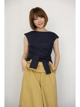 エンディアリング 東銀座(Endearing) 小顔ひし形 レイヤーカット 透明感カラー