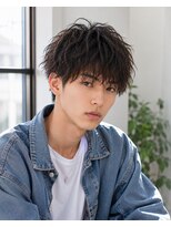MEN's Baguz MEN'Sカット/ MEN'Sパーマ/ MEN'Sカラー 韓国マッシュ×無造作束感ニュアンスパーマレイヤー
