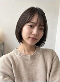 【小顔見え】前髪ありショートボブ