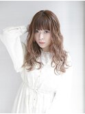 グレージュカラー/斜めバング/シルキーベージュ/銀座/髪質改善