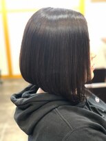 ボヌール ヘアーワークス(Bonheur hair works)&nbsp;前下がりボブ×低明度カラー×美髪