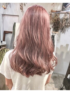 ヘアーアンドアトリエ マール(Hair&Atelier Marl) 【Marl】ラベンダーピンクカラーの外国人風セミロング♪