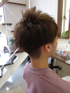 コアフィールフィス(COIFFURE fils) 【見附・今町】柔らかベージュカラー　メンズ