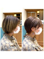 ロンド レグリーズ 立川(Lond leglise)&nbsp;【山方　直也】丸みショート×小顔×マッシュショート