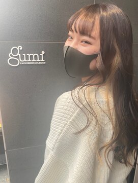 グミ(gumi) *gumi*インナーカラー×ハイライト