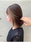 インナーカラー パツっとボブ♪