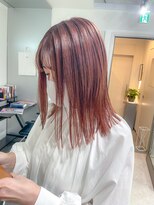 ヒビヲ(HIBIO)&nbsp;ダブルカラーピンクベージュピンクカラーケアブリーチミニボブ