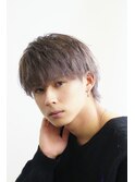 マッシュ ウルフ ハイトーン ブリーチカラー ミルクティ